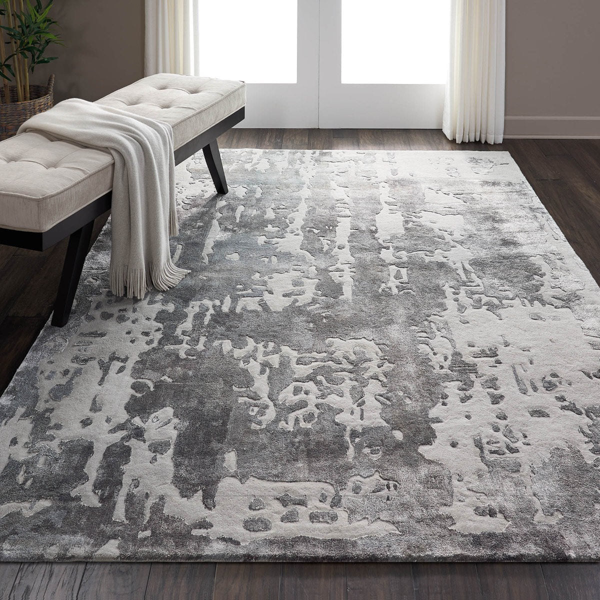 Nourison Prismatic Silver Grey PRS12 - Image 2
