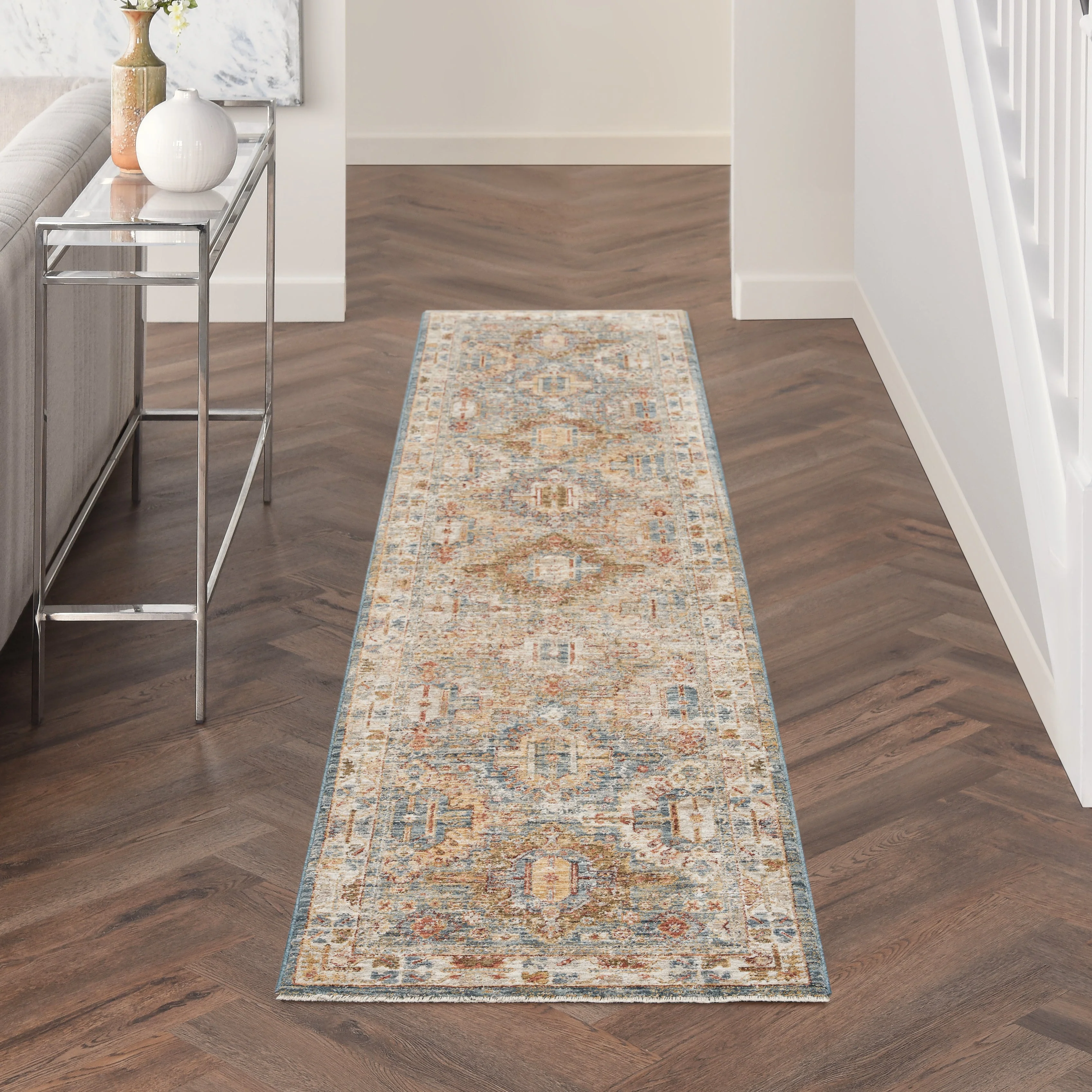 Nourison Sahar Blue SHR01 - Image 3