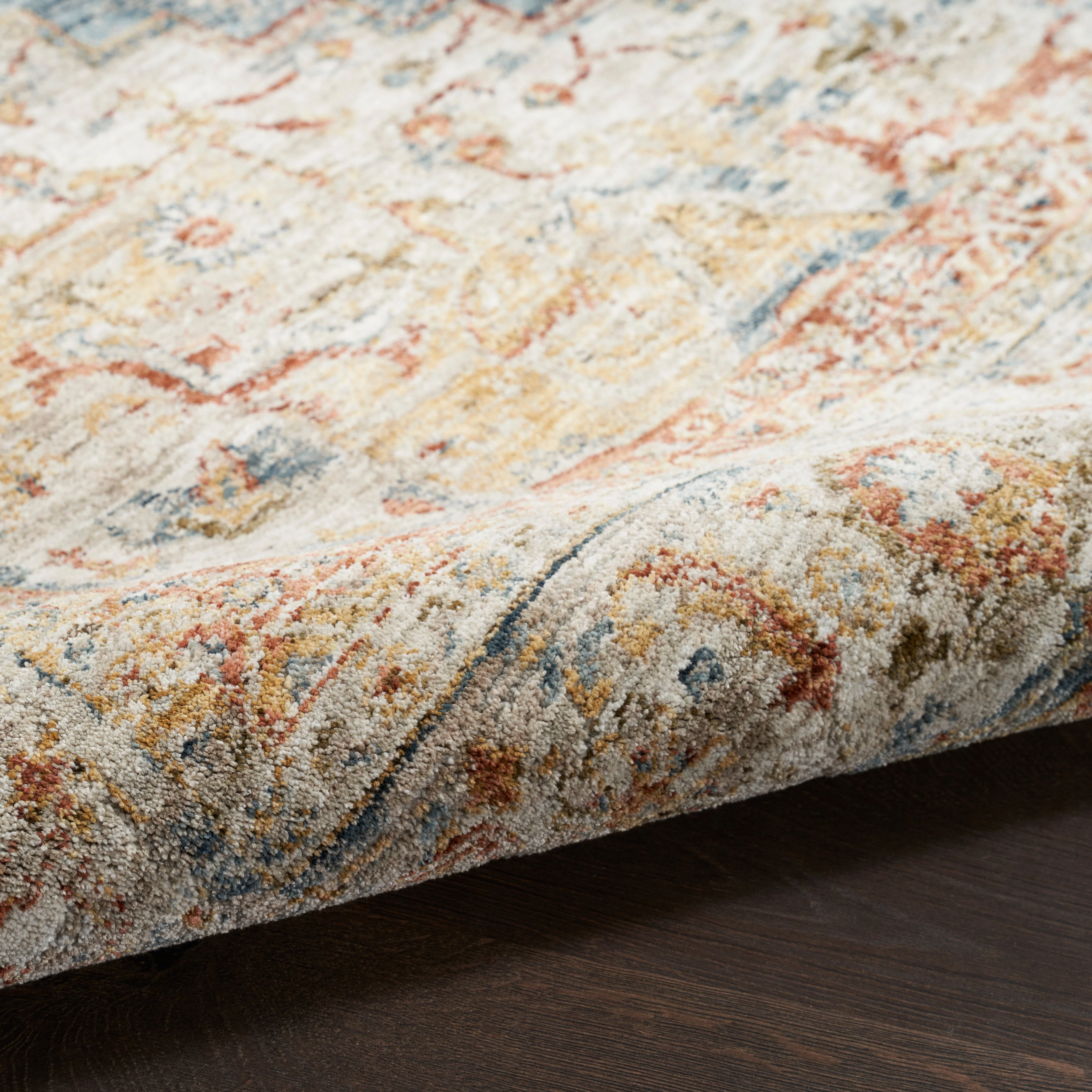 Nourison Sahar Ivory Blue SHR06 - Image 5