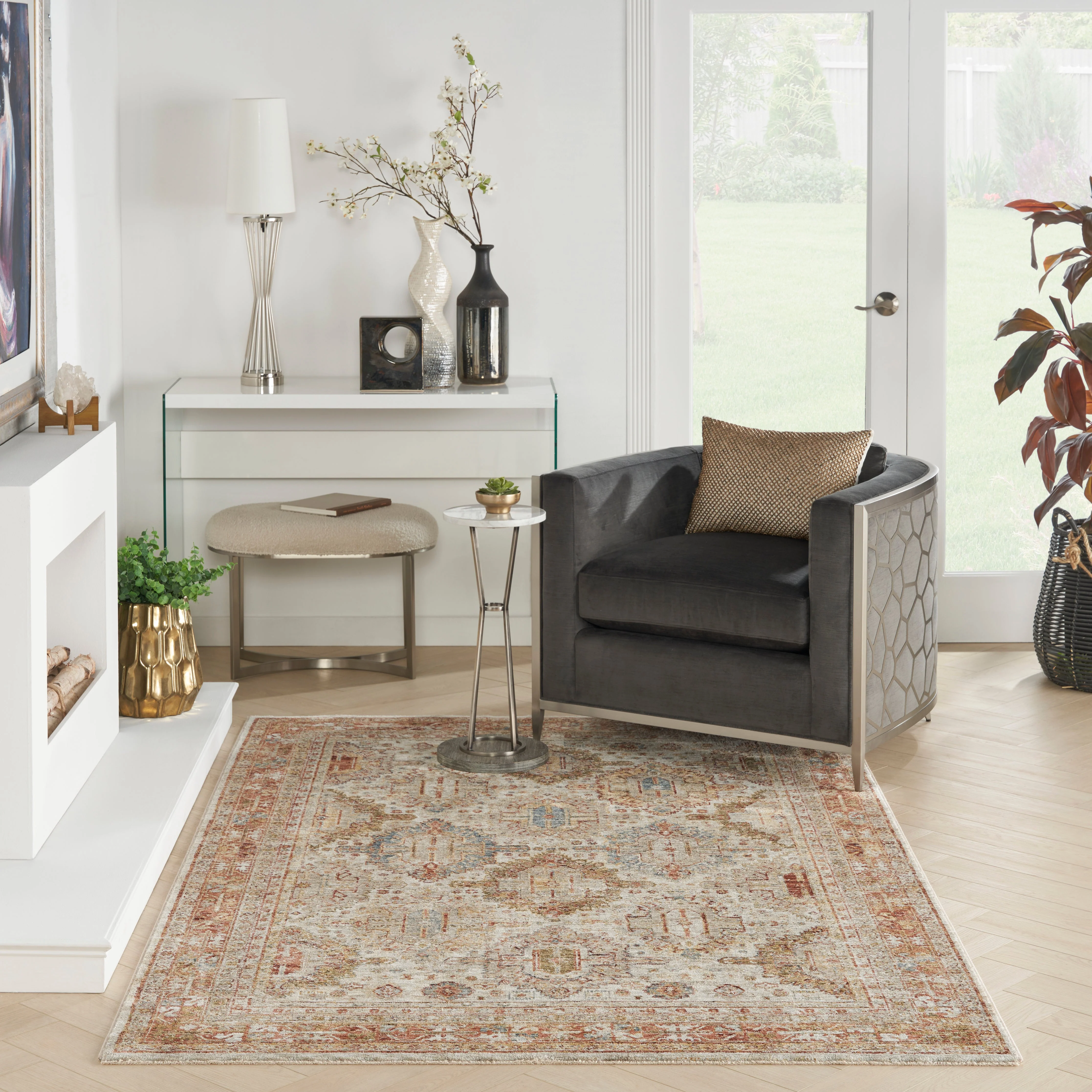 Nourison Sahar Ivory Multicolour SHR01 - Image 2