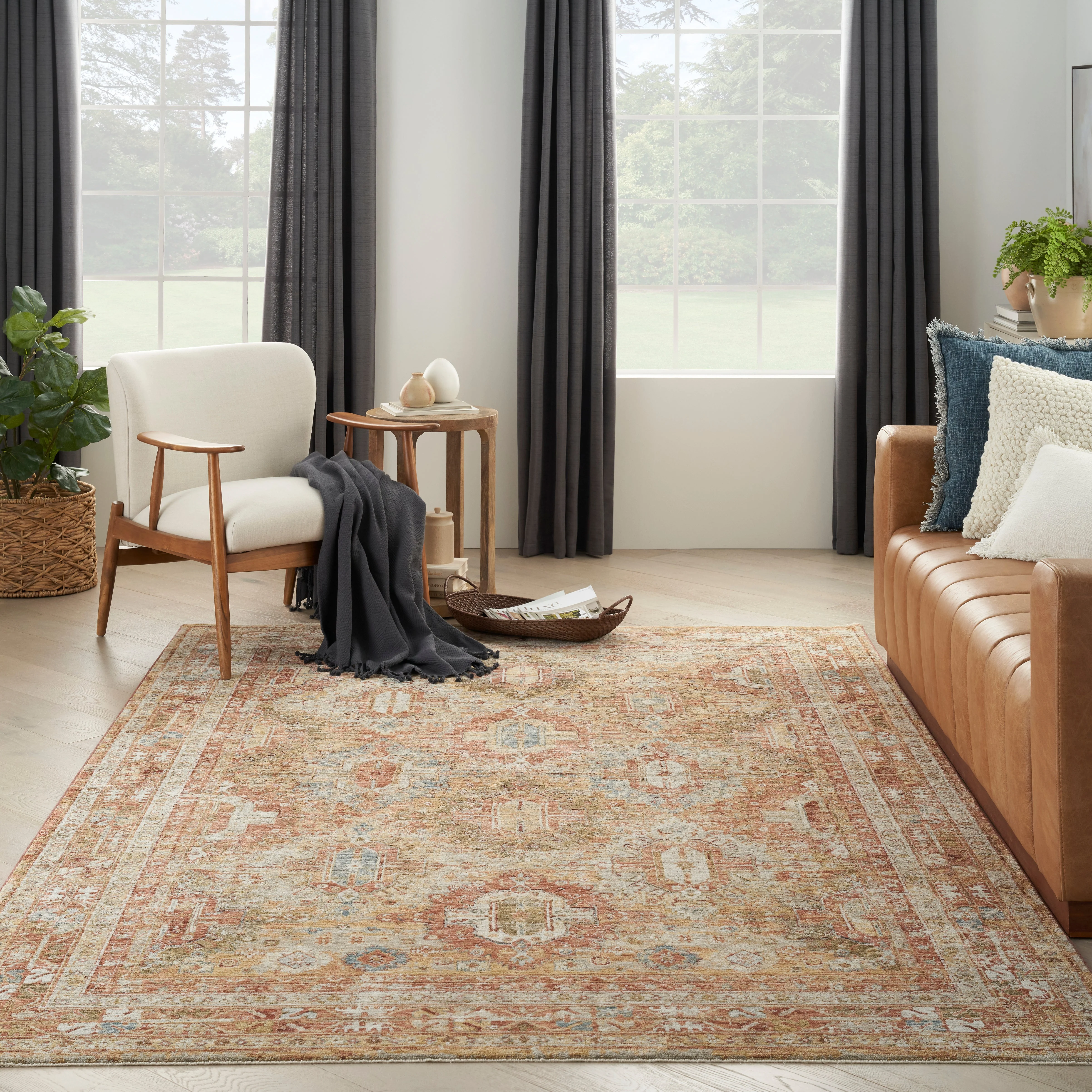 Nourison Sahar Rust SHR01 - Image 4