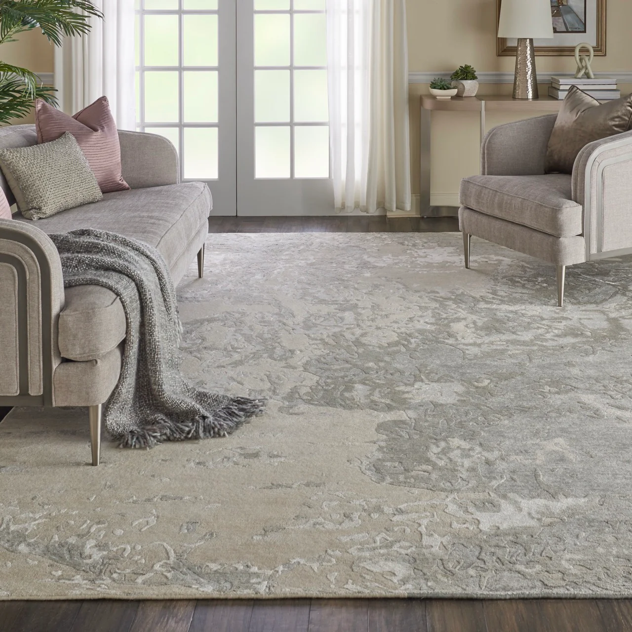 Nourison Silk Shadows SHA17 Sand - Image 3