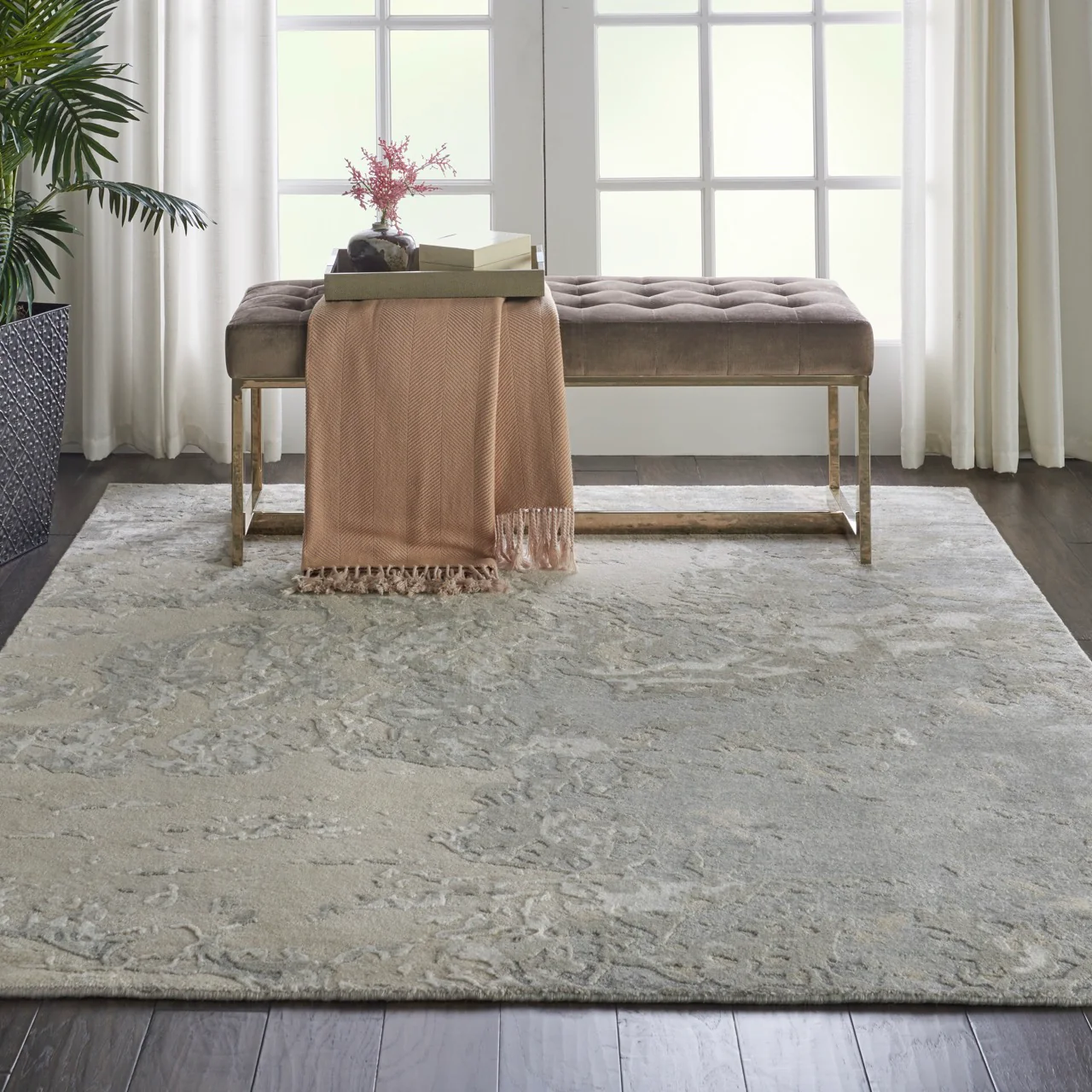 Nourison Silk Shadows SHA17 Sand - Image 7