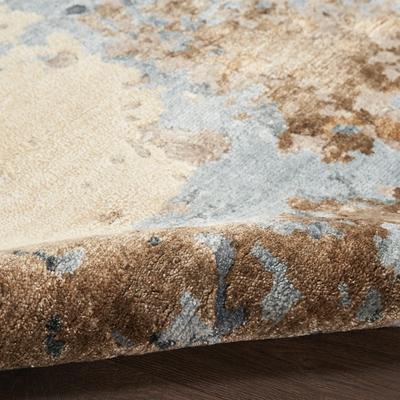 Nourison Silk Shadows SHA23 Beige Blue - Image 3