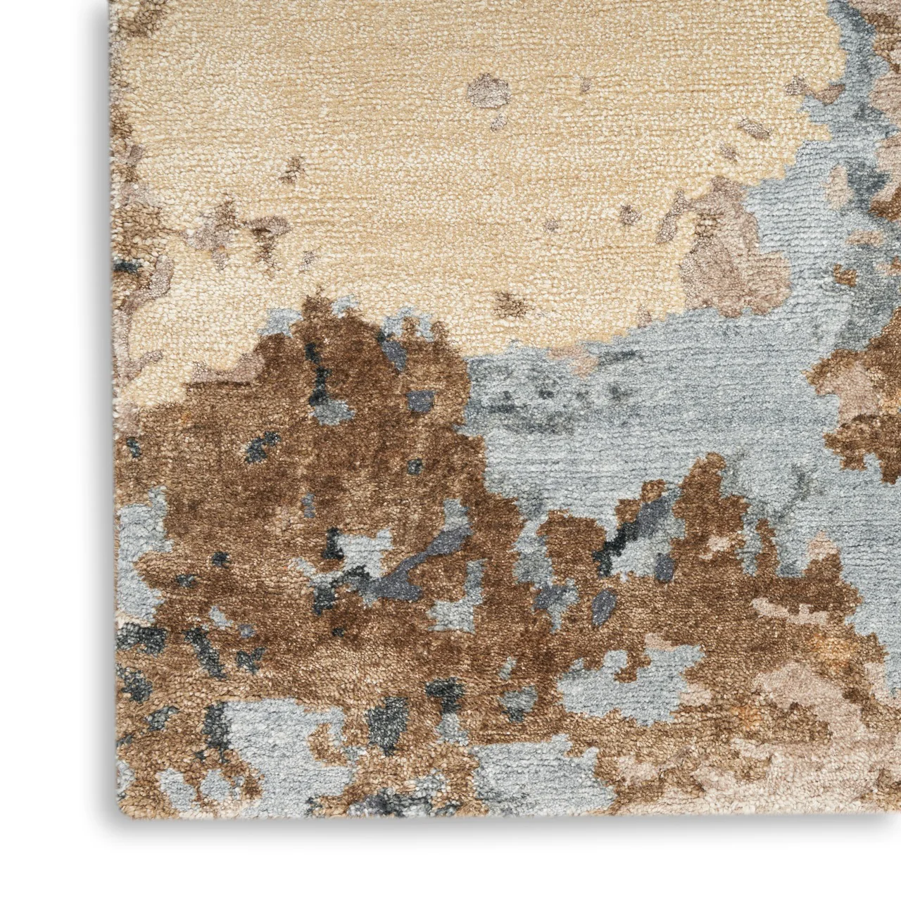 Nourison Silk Shadows SHA23 Beige Blue - Image 4