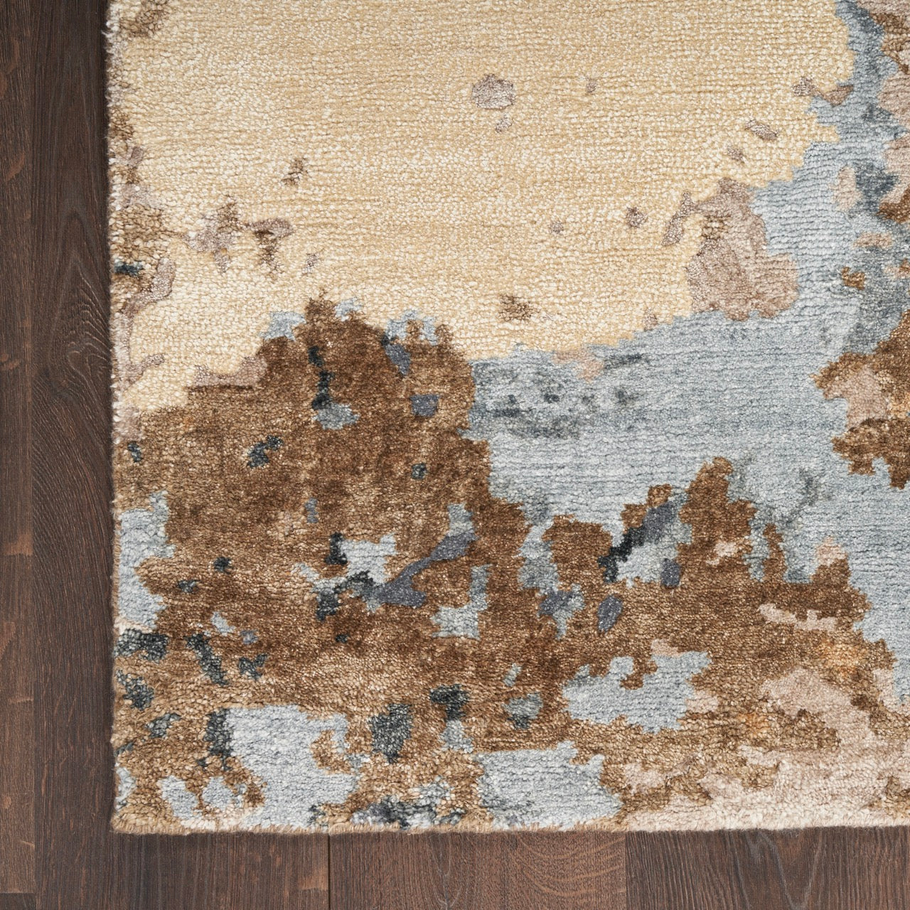 Nourison Silk Shadows SHA23 Beige Blue - Image 8