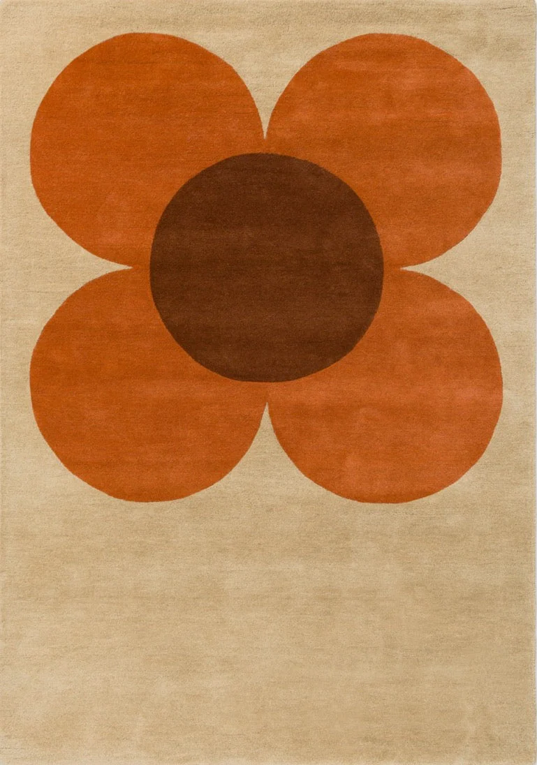 Orla Kiely Flower Placement Pumpkin 158203 - Image 10