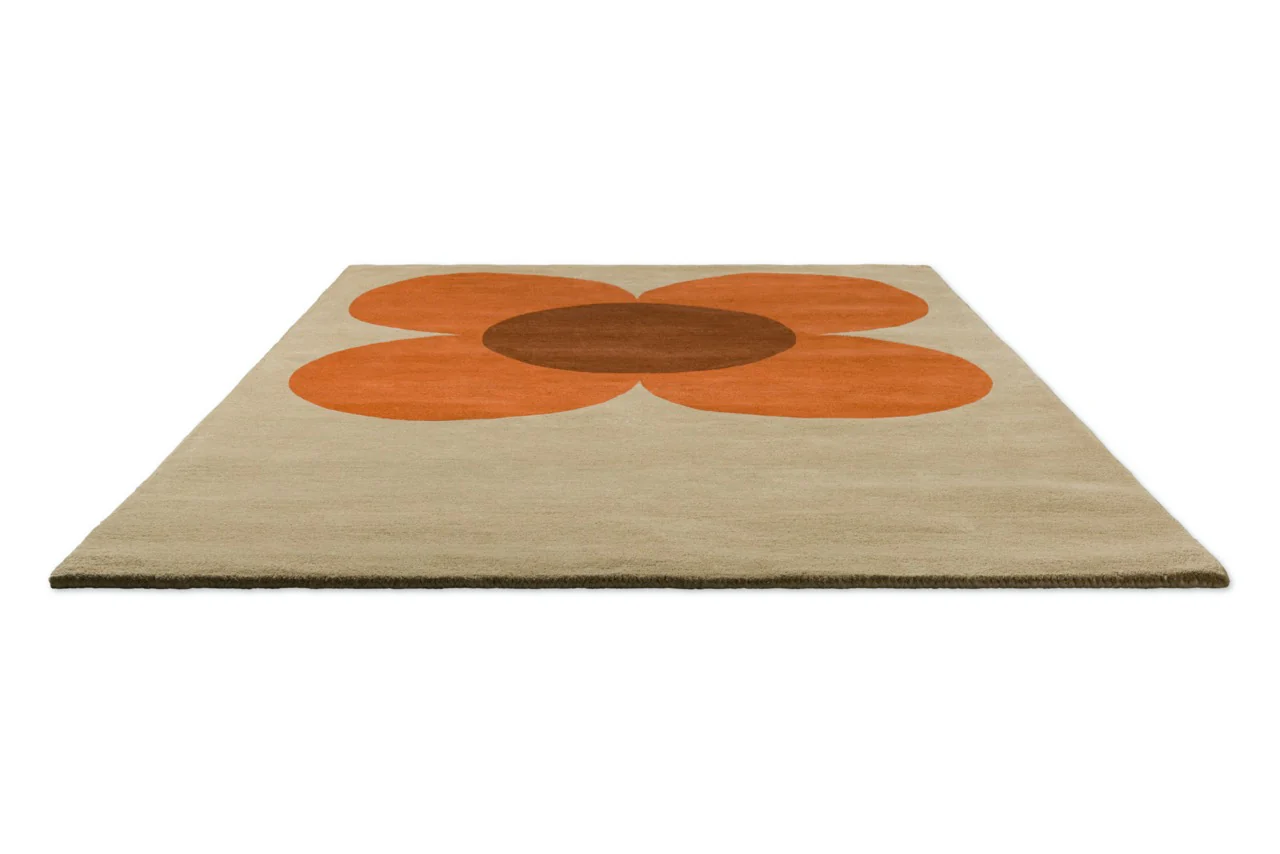 Orla Kiely Flower Placement Pumpkin 158203 - Image 3