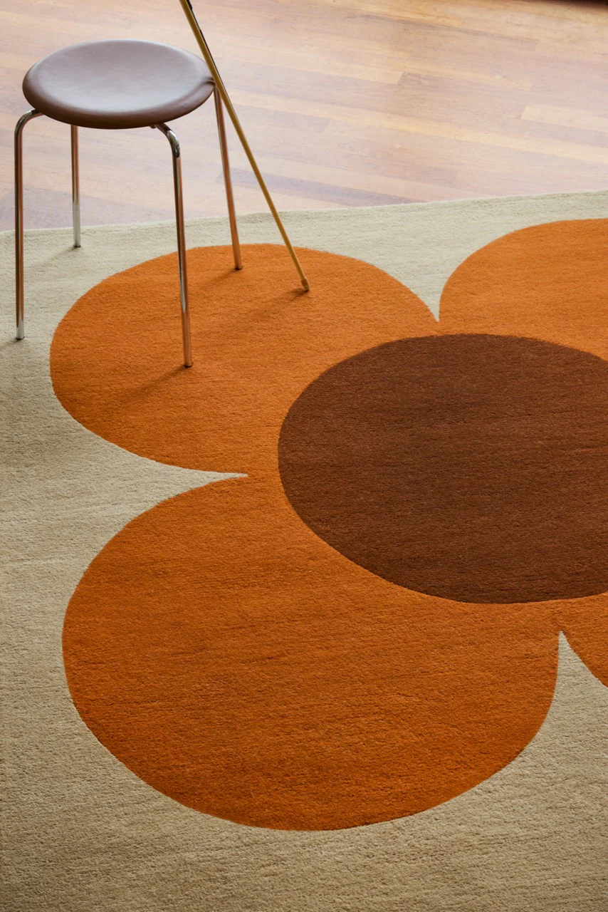 Orla Kiely Flower Placement Pumpkin 158203 - Image 7