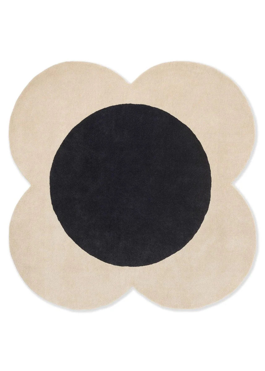 Orla Kiely Flower Spot Ecru Black 158409 - Image 6