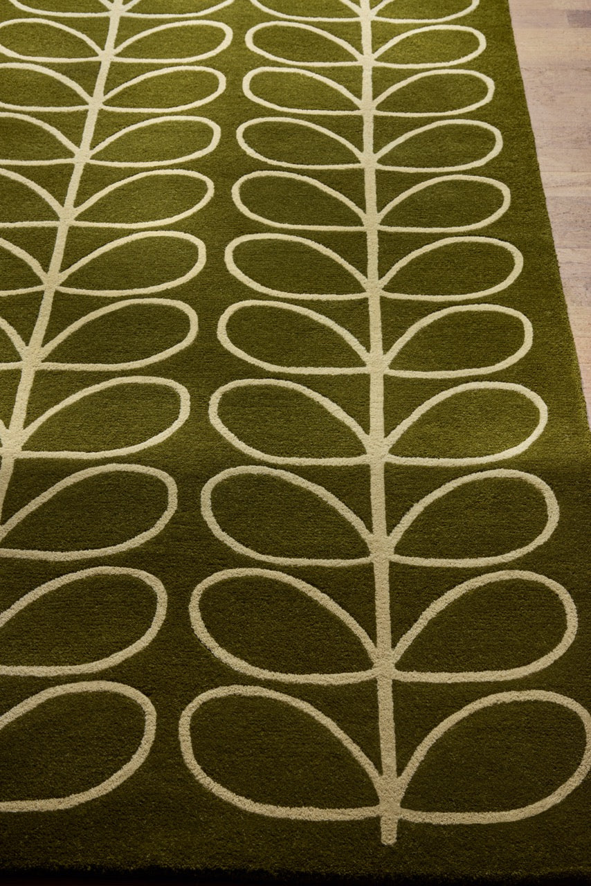 Orla Kiely Linear Stem Olive 060501 - Image 10