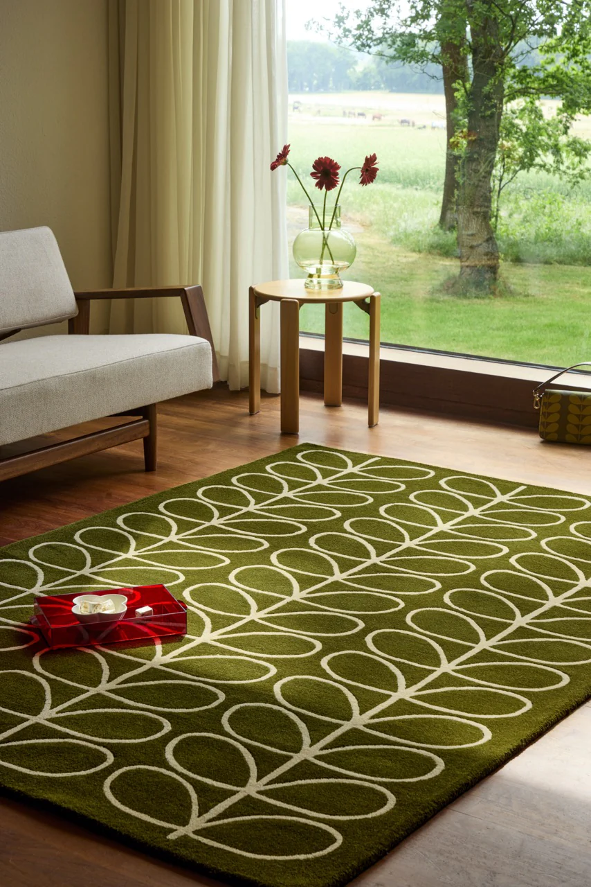 Orla Kiely Linear Stem Olive 060501 - Image 2