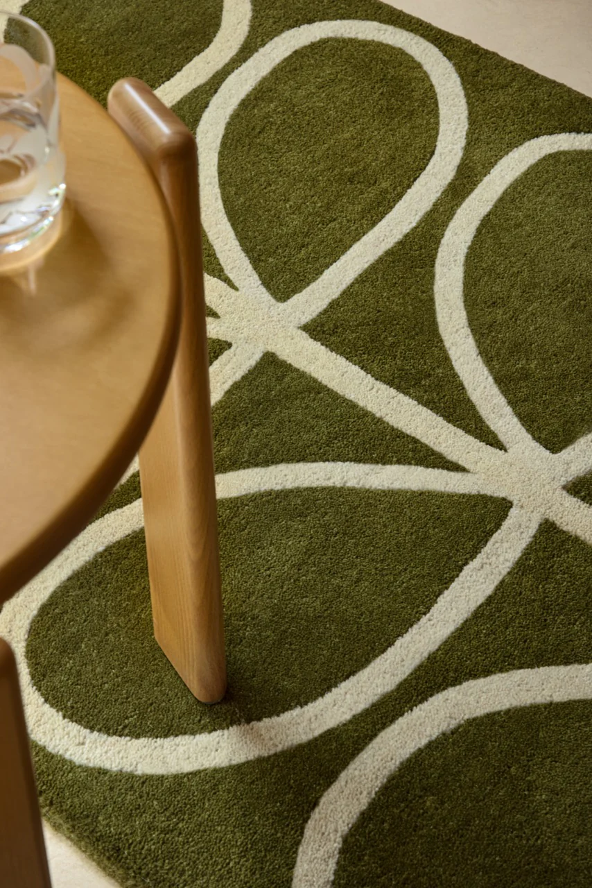 Orla Kiely Linear Stem Olive 060501 - Image 4