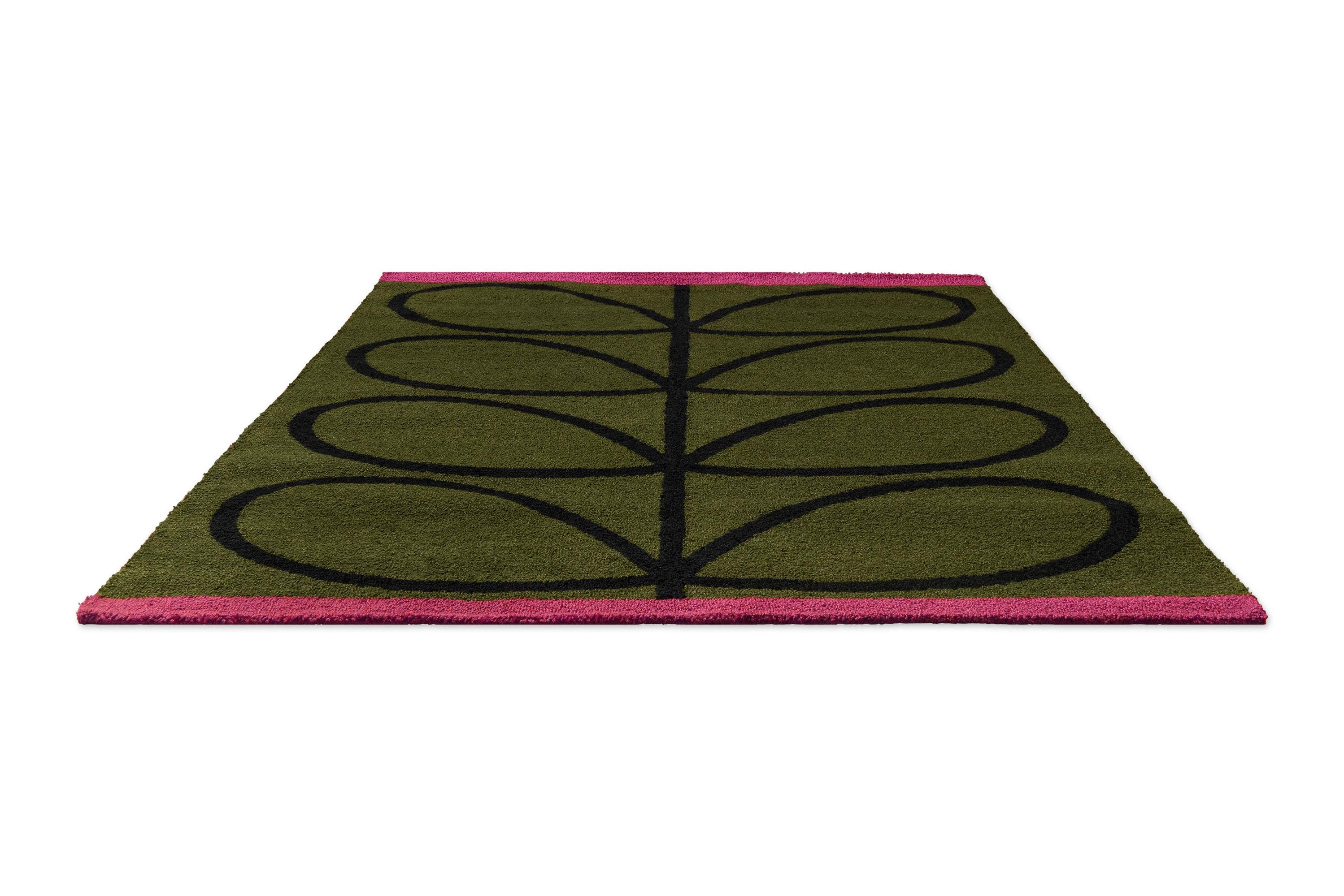 Orla Kiely Linear Stem Olive 464407 - Image 7