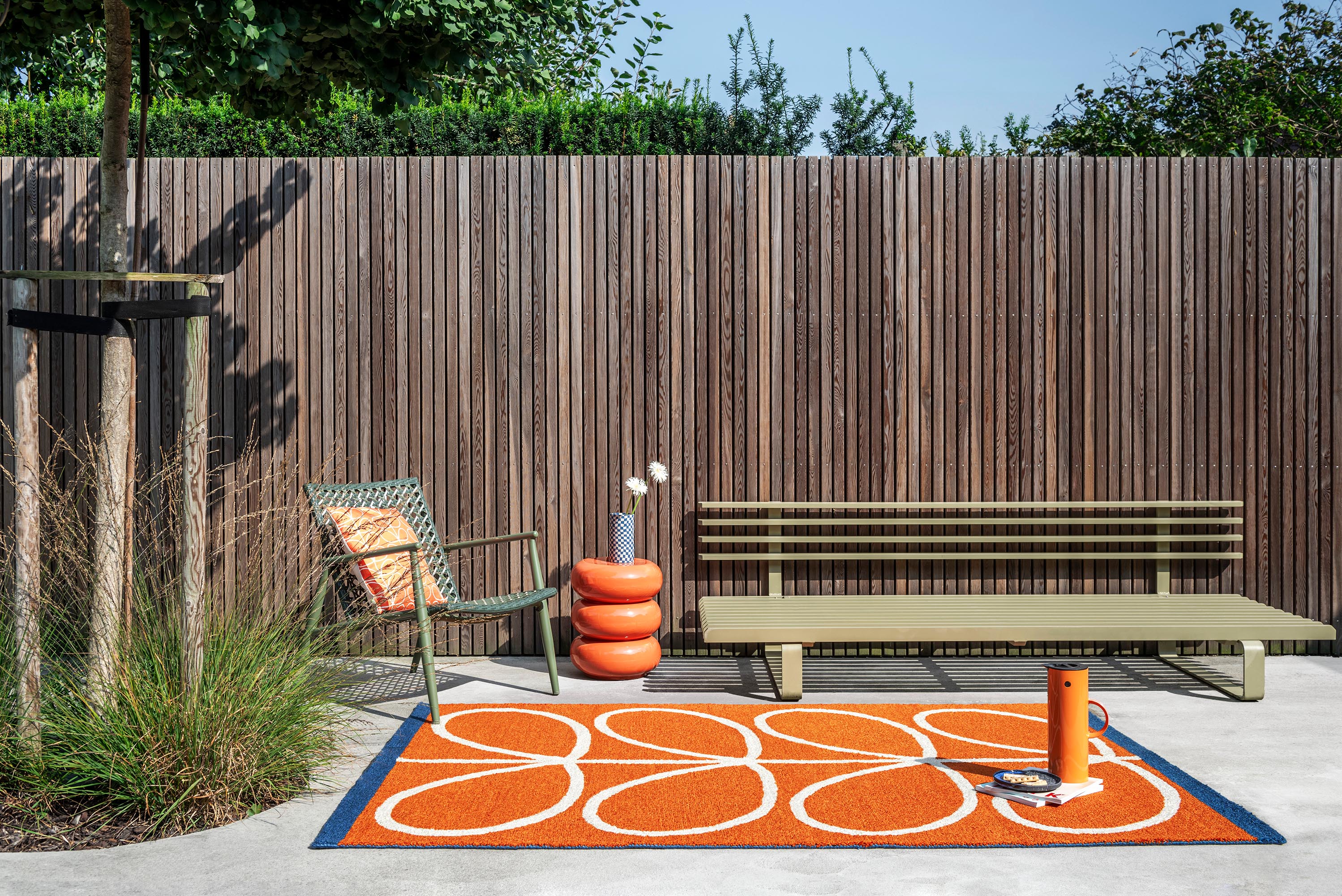 Orla Kiely Linear Stem Orange 464403 - Image 3