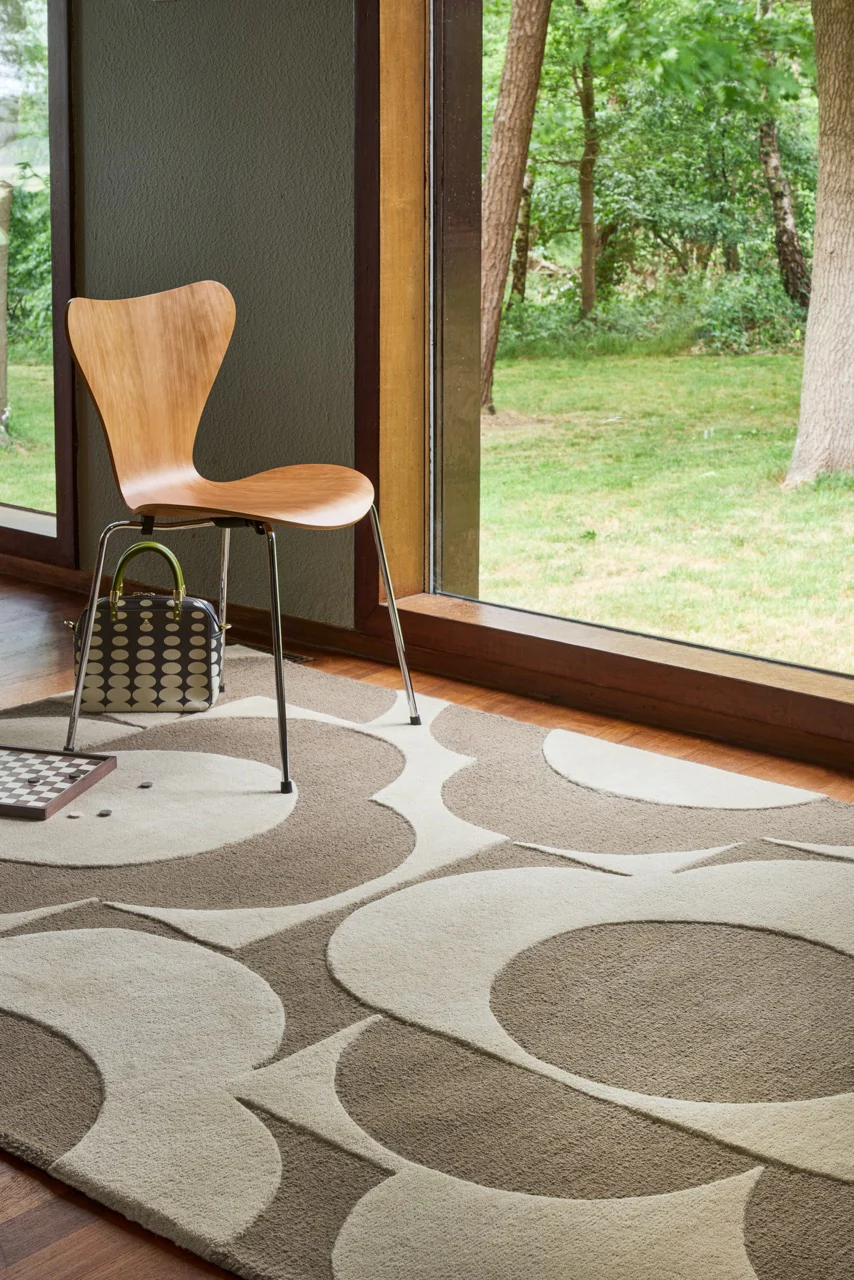 Orla Kiely Prism Flower Mushroom Ecru 158009 - Image 2