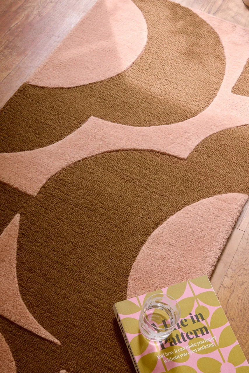 Orla Kiely Prism Flower Pink Terracotta 158002 - Image 3
