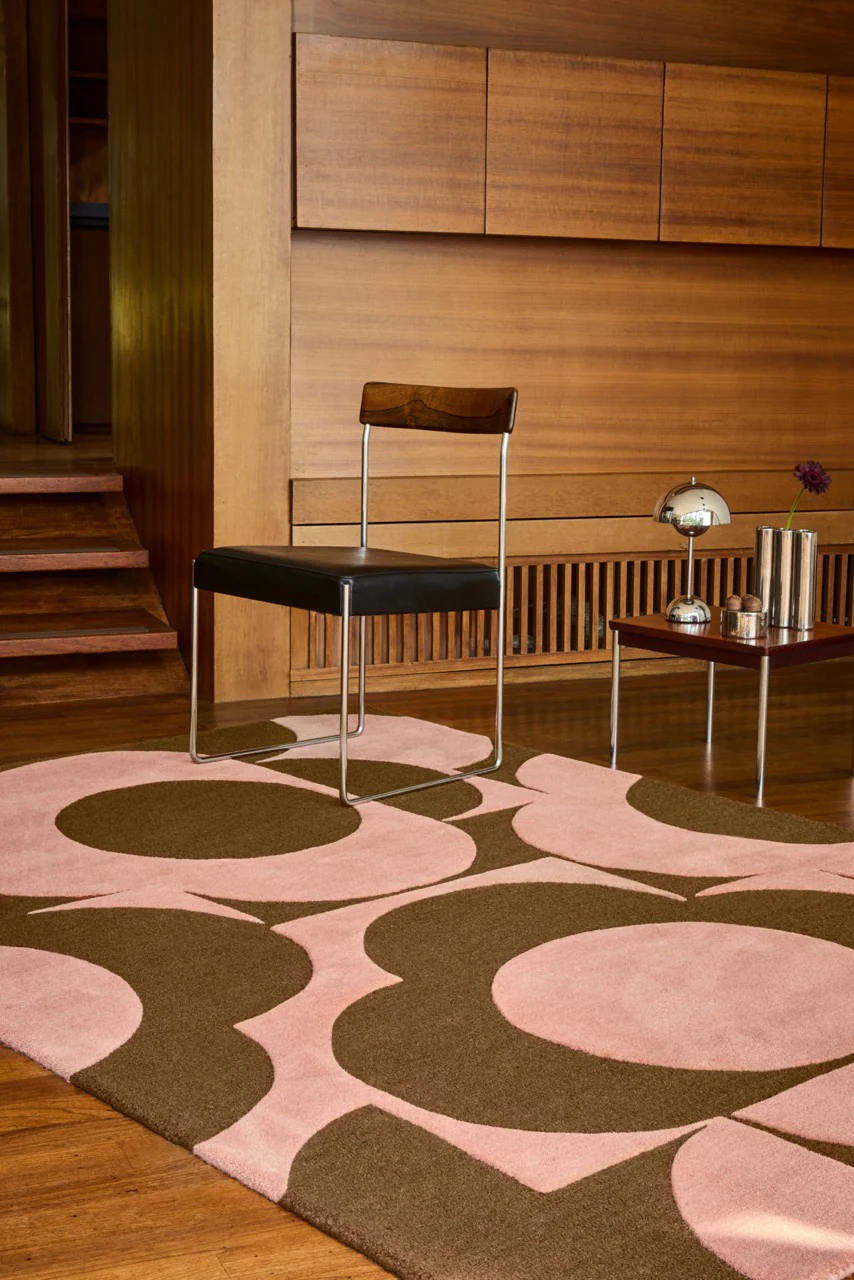 Orla Kiely Prism Flower Pink Terracotta 158002 - Image 8