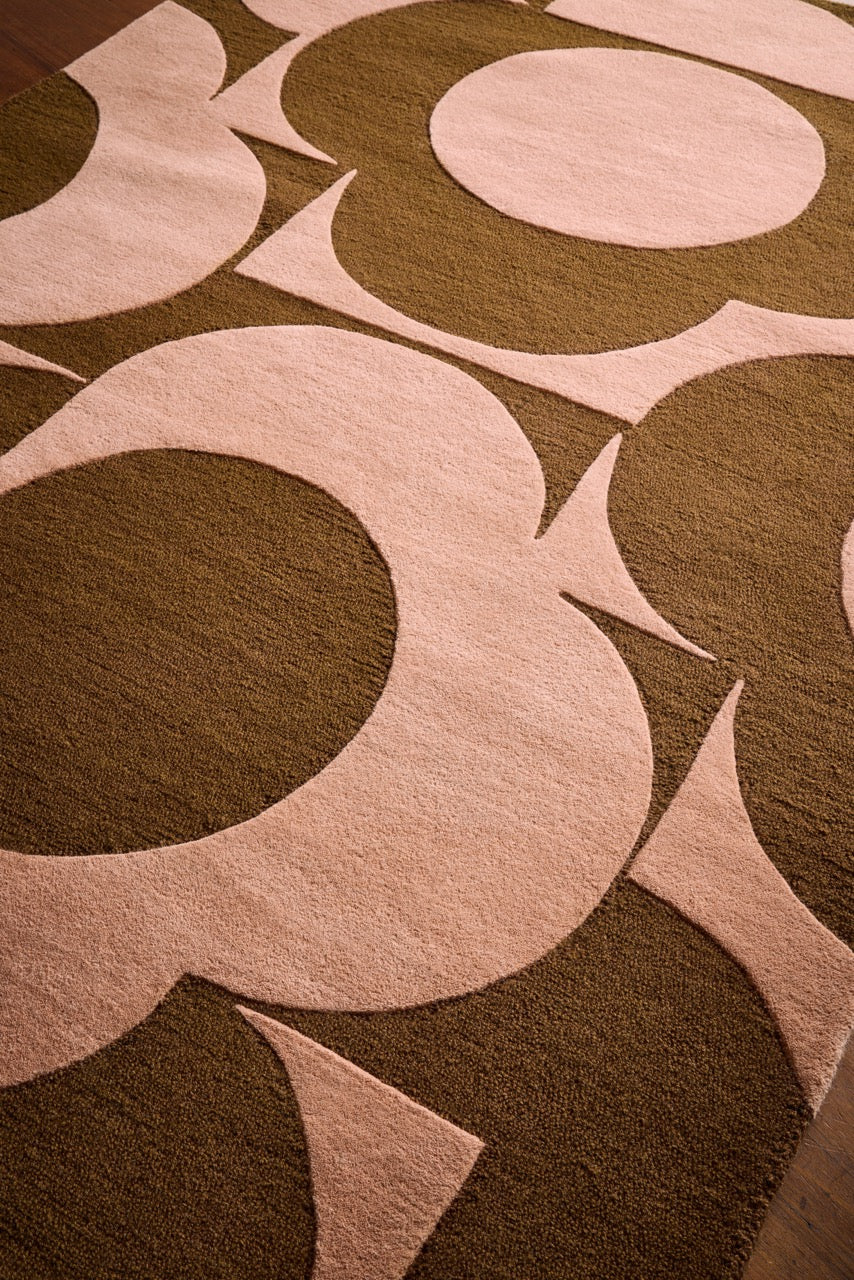 Orla Kiely Prism Flower Pink Terracotta 158002 - Image 9