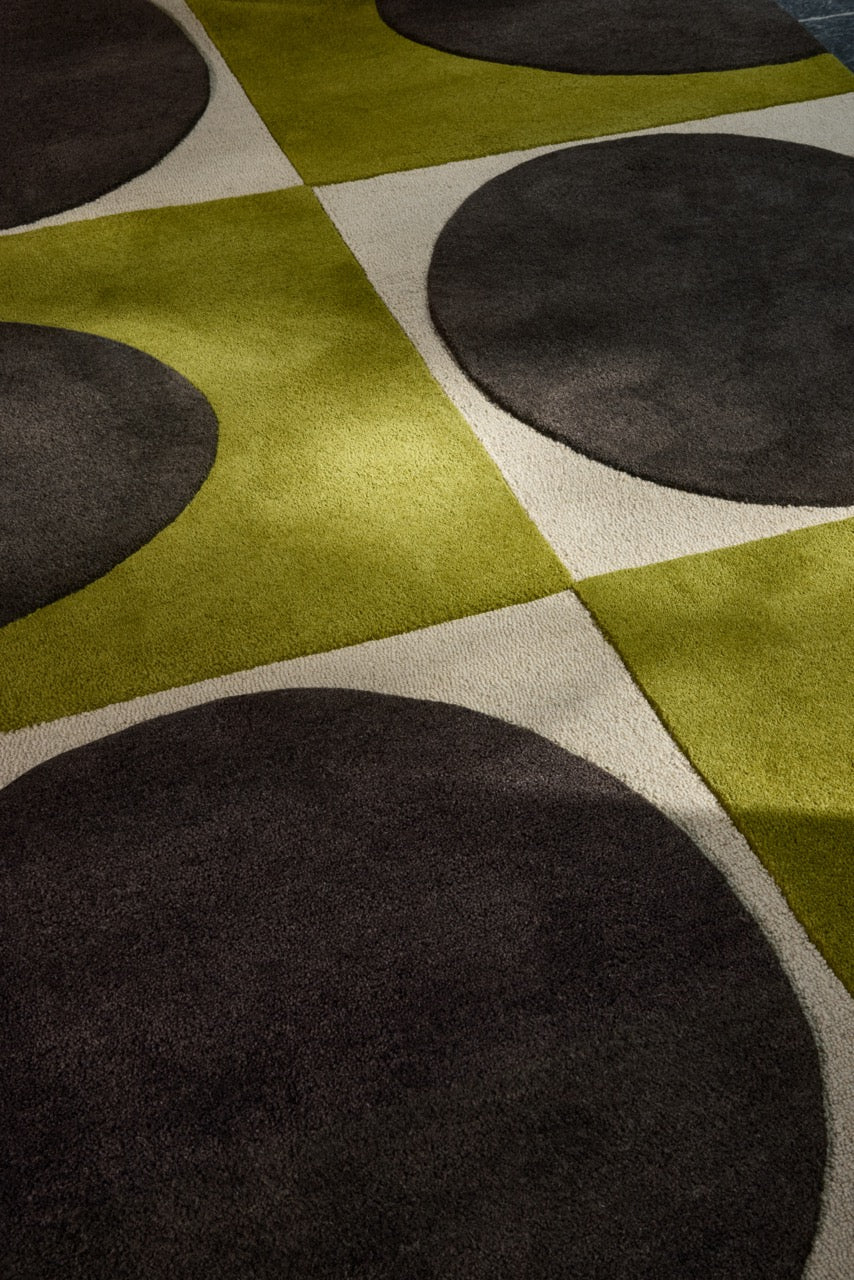 Orla Kiely Spot Square Walnut Lichen 157907 - Image 2