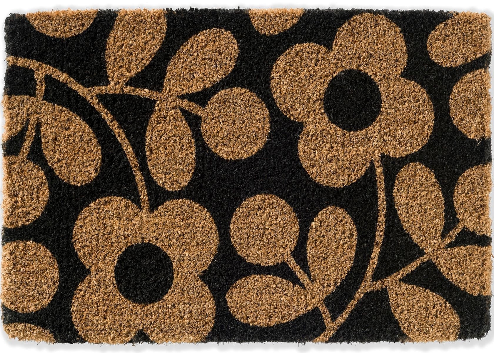 Orla Kiely Doormat Stem Sprig Jet 563905 - Image 2