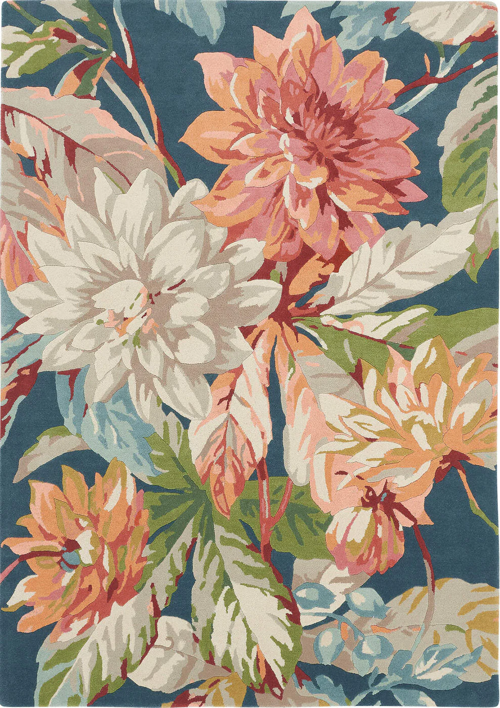 Sanderson Dahlia & Rosehip Teal 050608 - Image 6