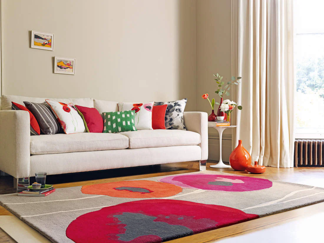 Sanderson Poppies Red Orange 45700 - Image 2