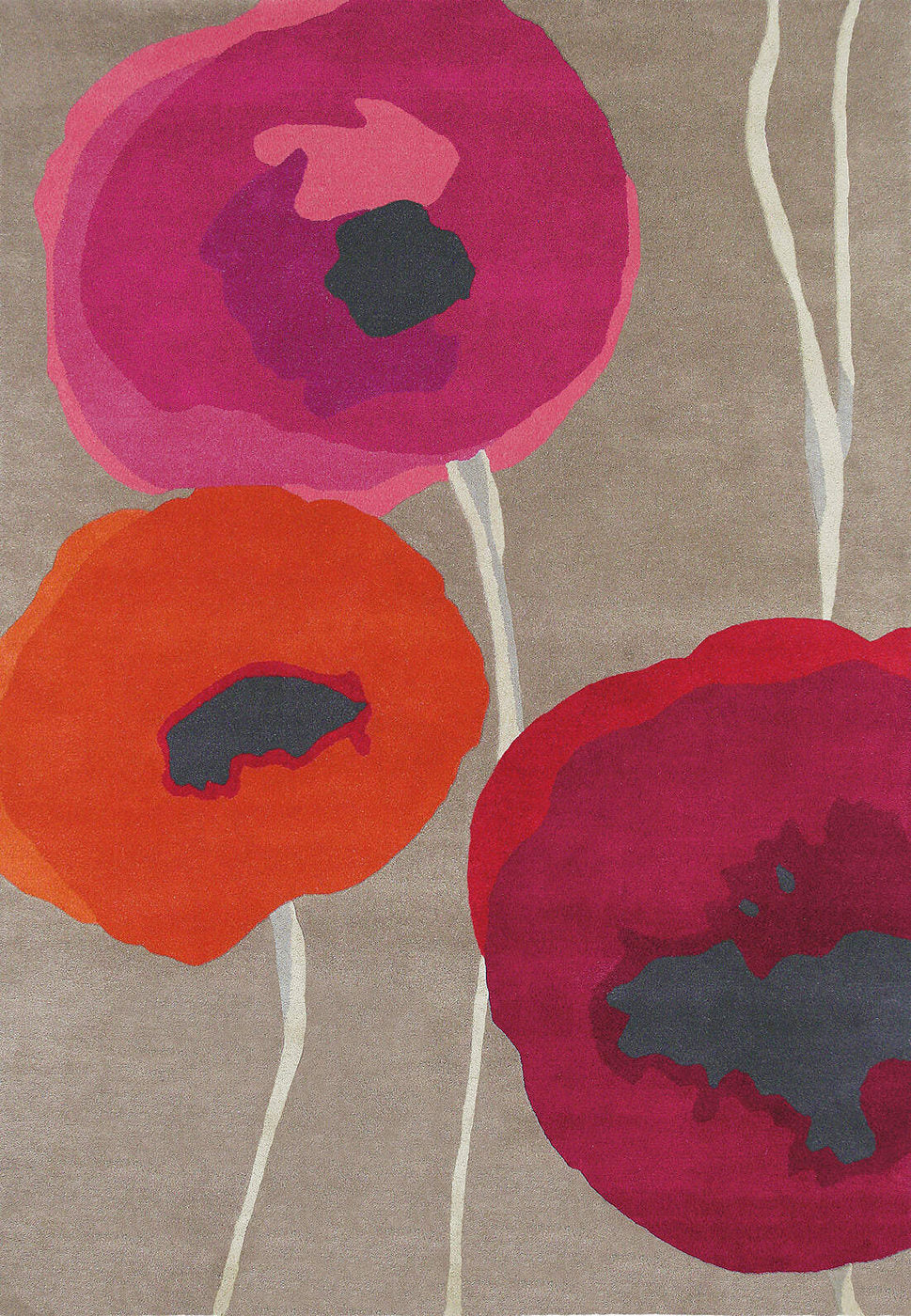 Sanderson Poppies Red Orange 45700 - Image 4