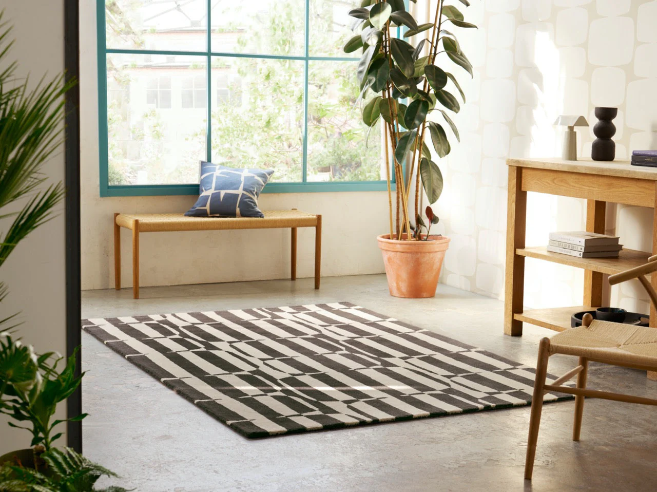 Scion Lohko Stripe Charcoal 123105 - Image 2