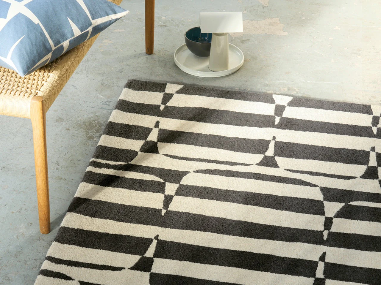 Scion Lohko Stripe Charcoal 123105 - Image 7